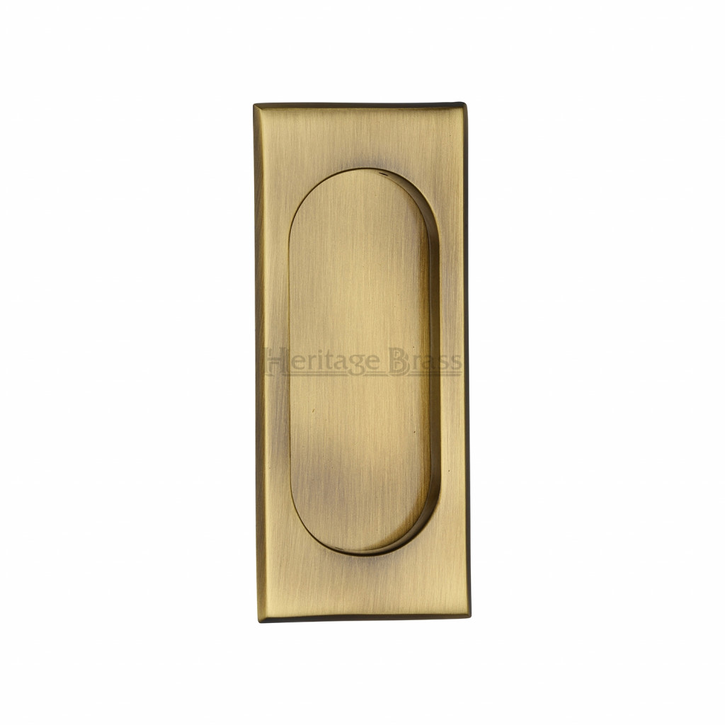 M Marcus Heritage Brass Flush Pull Handle 105 x 44mm